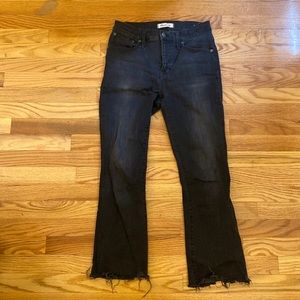 Madewell Demi boot size 26 raw hem in edmunds wash